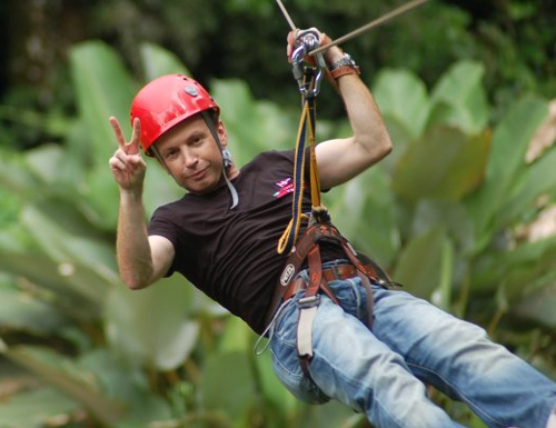 El canopy o tirolina es uno de los deportes m�s practicados en Costa Rica