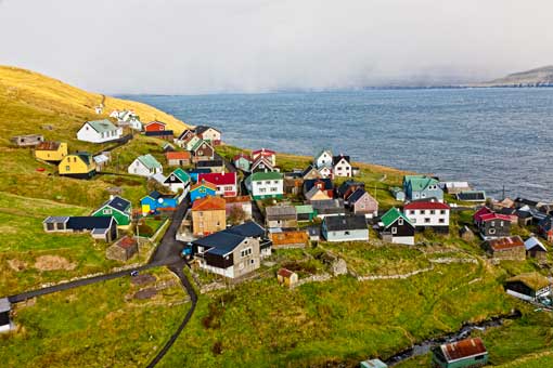 Pequeña localidad de Skúvoy, en la isla del mismo nombre. © Per Morten Abrahamsen