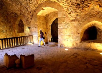 Interior del Castillo de Ajlun, en Jordania