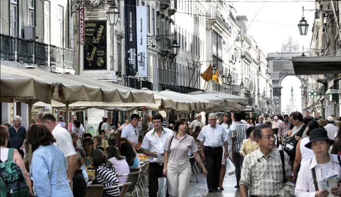 La Baixa es el barrio más céntrico y animado de Lisboa