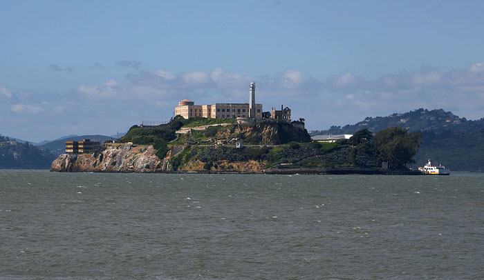 Vista de la cárcel de Alcatraz, en la isla del mismo nombre.