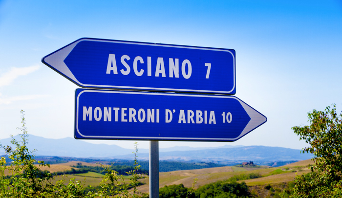 Asciano y Monteroni d'Arbia 