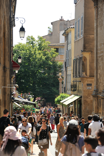 Calles de Aix en Provence. Autora Cintas Flores.