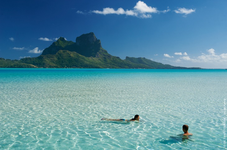 Playa paradisíca de Tahití. © Tim Mckenna