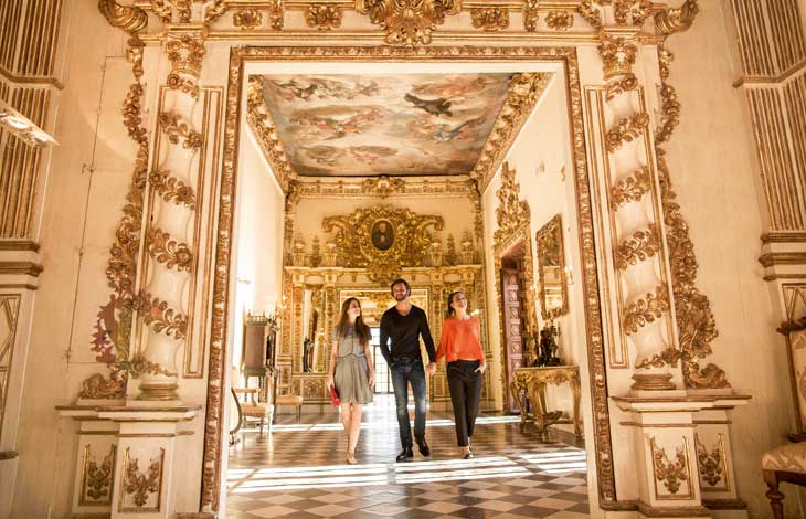Galería Dorada, uno de los lugares más bellos del Palacio Ducal de Gandía