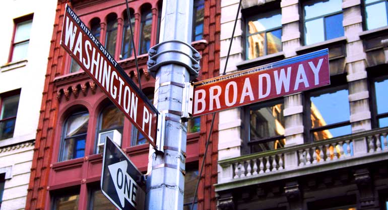 La calle Broadway es uno de los ejes turísticos de Nueva York
