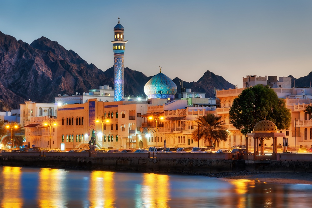 Bella imagen de Mascate, la capital del sultanato de Omán