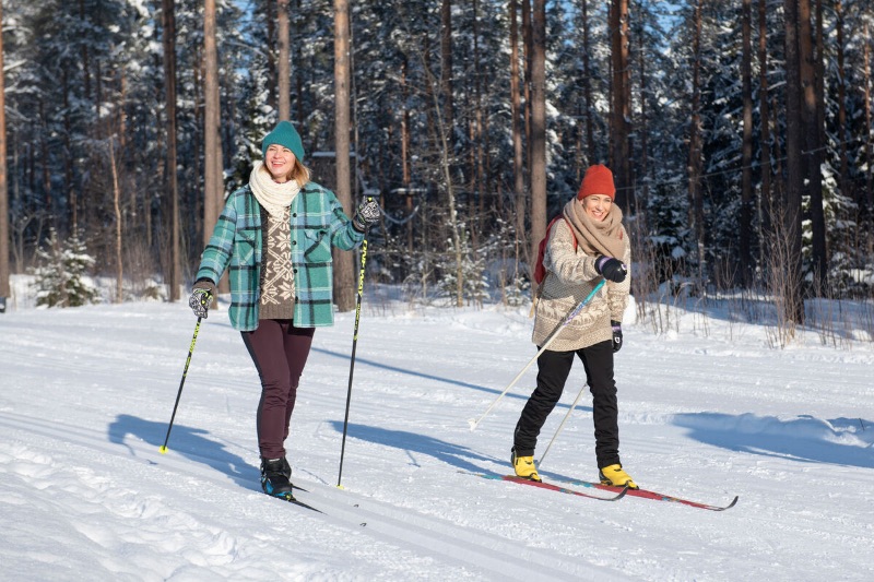 El esquí de fondo es un deportes nacional en Finlandia.