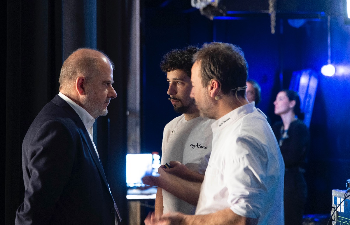 Un momento en el backstage de San Sebastián Gastronomika