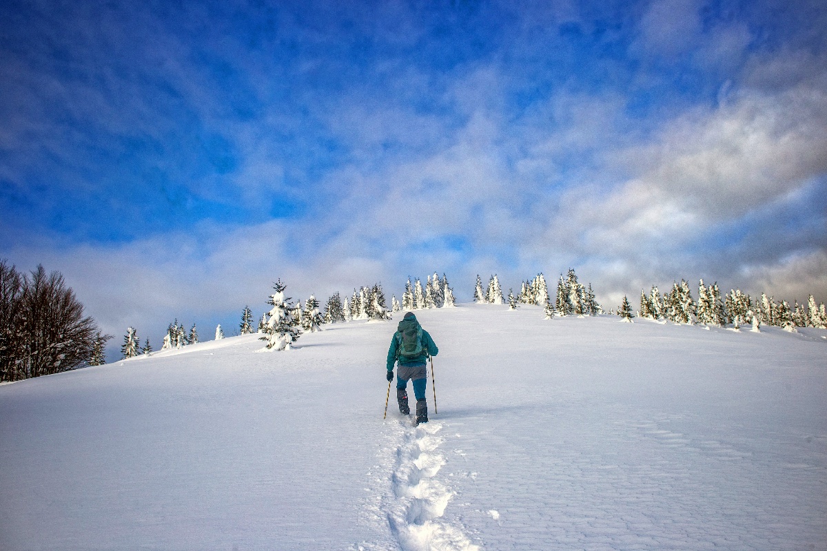 Trekking en la nieve en Montengro Trekking en la nieve en Montengro