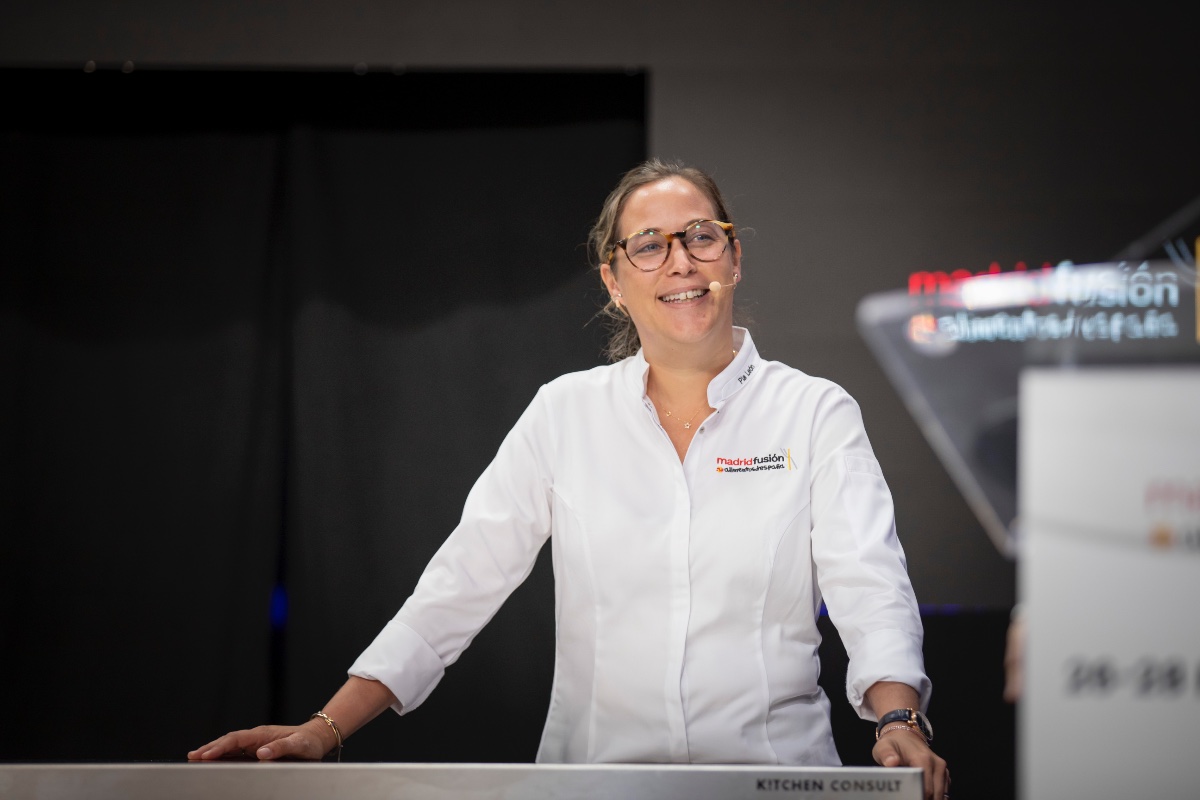 Pía León durante su intervención Pía León durante su intervención