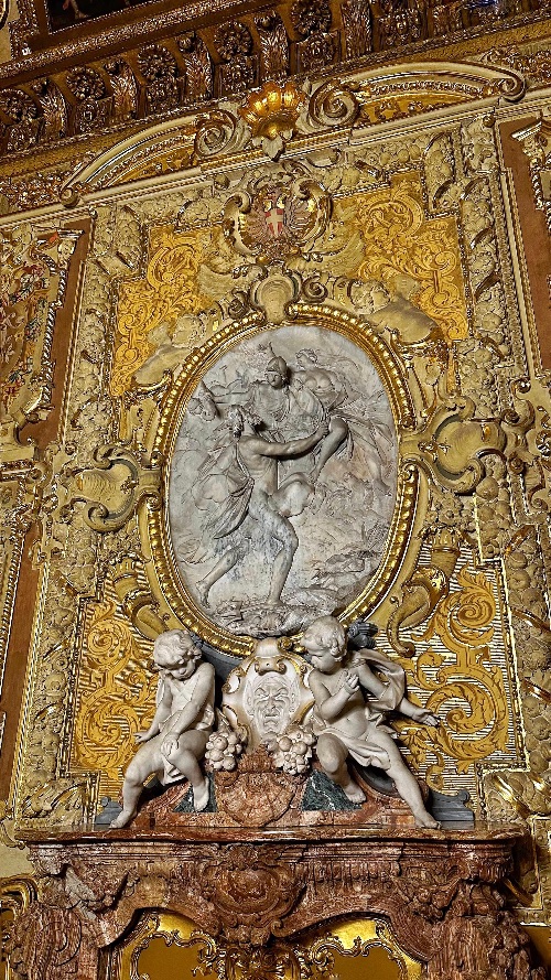 Detalle de la decoración del Palacio Real de Turín Detalle de la decoración del Palacio Real de Turín