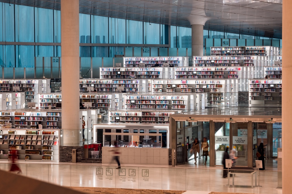 Biblioteca Nacional de Qatar © Valentin Pacaut Biblioteca Nacional de Qatar © Valentin Pacaut